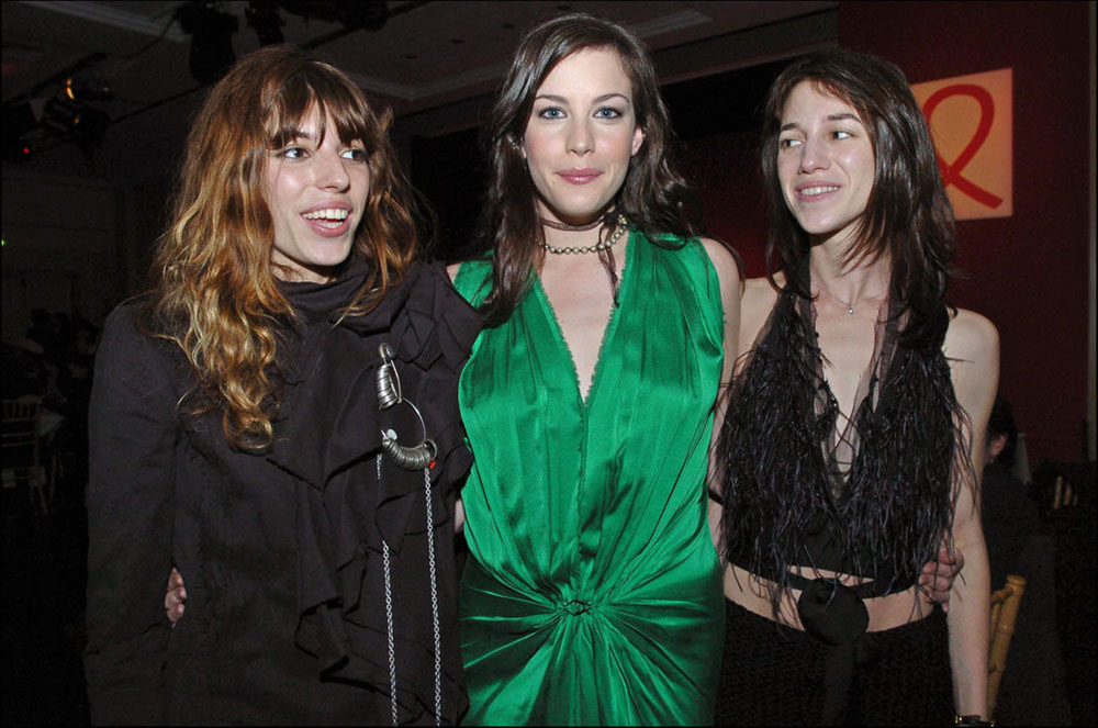 with the half-sisters Lou Doillon and Charlotte Gainsbourg