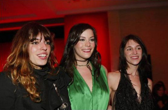 with Lou Doillon and Charlotte Gainsbourg