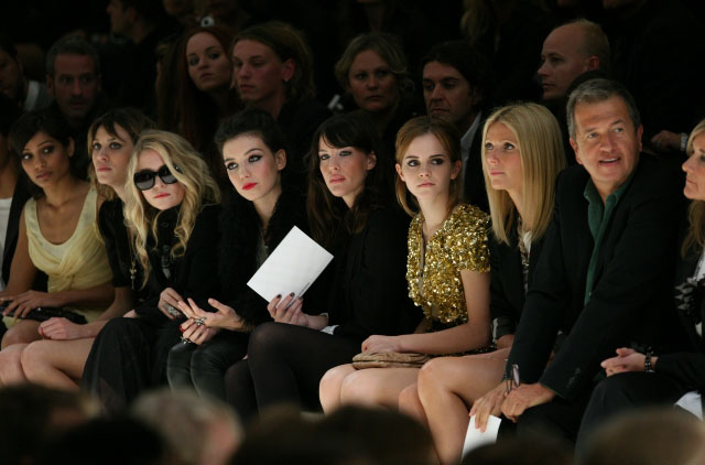 with Mary-Kate Olsen, Daisy Lowe, Emma Watson and Gwyneth Paltrow