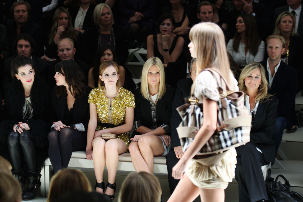 with Daisy Lowe, Emma Watson and Gwyneth Paltrow