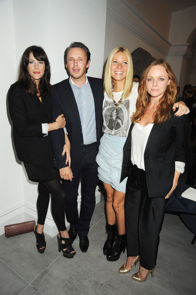 with Alasdhair Willis, Gwyneth Paltrow and Stella McCartney