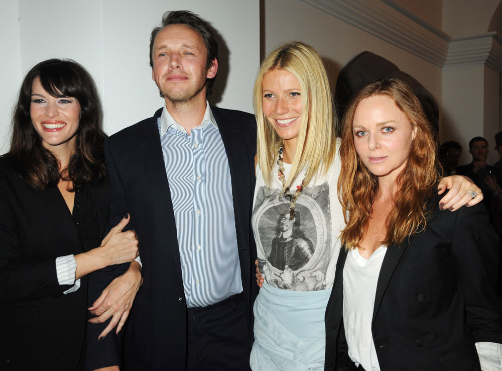 with Alasdhair Willis, Gwyneth Paltrow and Stella McCartney