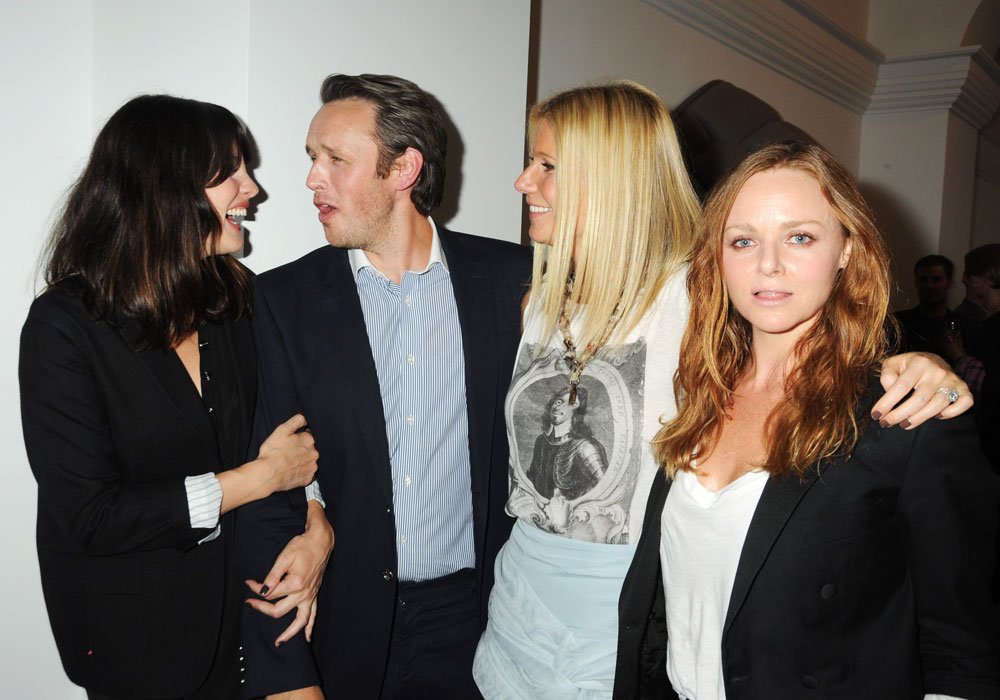 with Alasdhair Willis, Gwyneth Paltrow and Stella McCartney