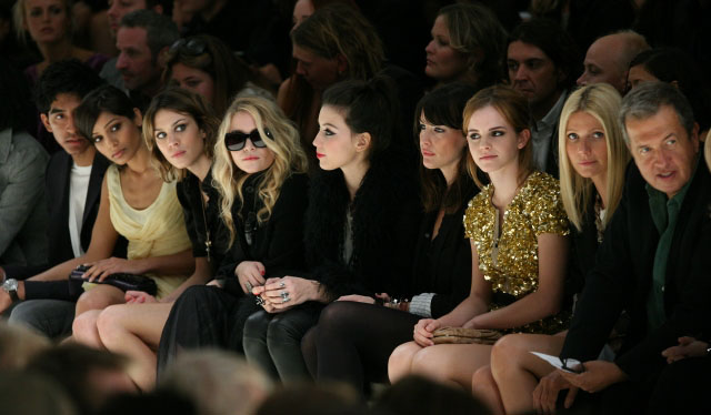 with Mary-Kate Olsen, Daisy Lowe, Emma Watson and Gwyneth Paltrow