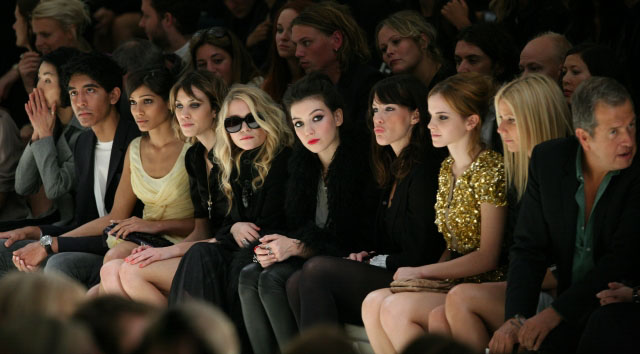 with Mary-Kate Olsen, Daisy Lowe, Emma Watson and Gwyneth Paltrow