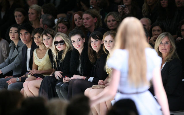 with Mary-Kate Olsen, Daisy Lowe and Emma Watson