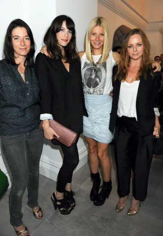 with Mary McCartney, Gwyneth Paltrow and Stella McCartney