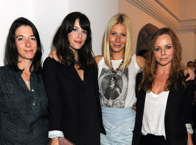 with Mary McCartney, Gwyneth Paltrow and Stella McCartney