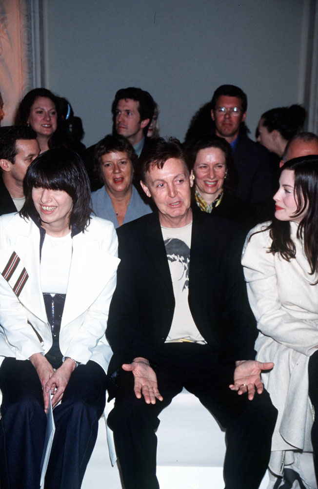 with Paul McCartney and Chrissie Hynde