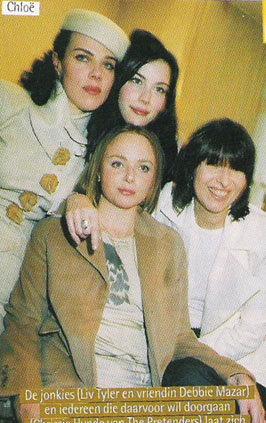 with Debi Mazar, Stella McCartney and Chrissie Hynde