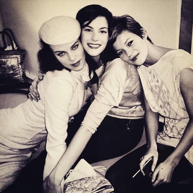 with Debi Mazar and Kate Moss