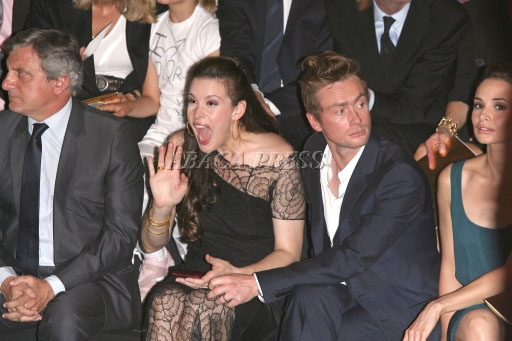 with husband Royston Langdon and Mia Maestro