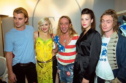 with Gwen Stefani, John Galliano and boyfriend Royston Langdon