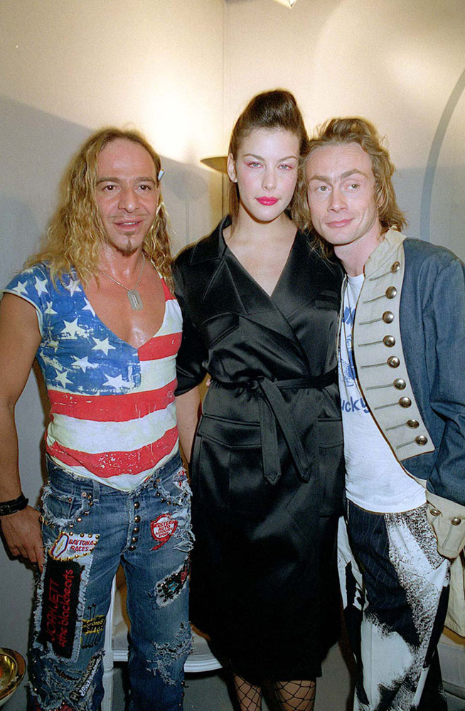 with John Galliano and boyfriend Royston Langdon