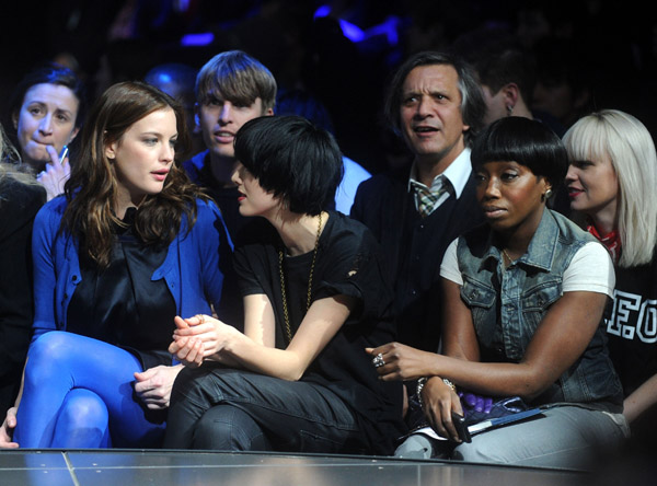 with Agyness Deyn and Estelle
