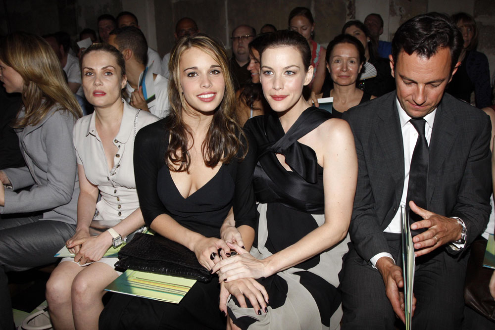with Emmanuelle Seigner and sister Chelsea Tyler