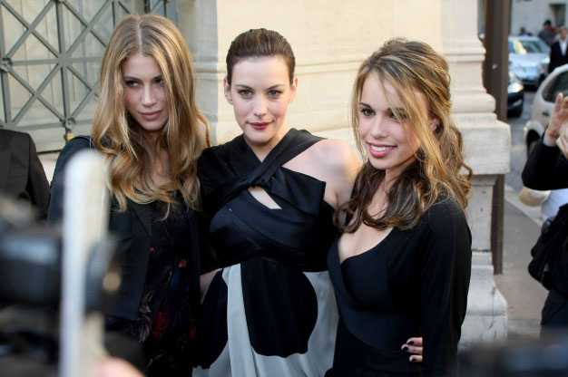 with Marie de Villepin and sister Chelsea Tyler
