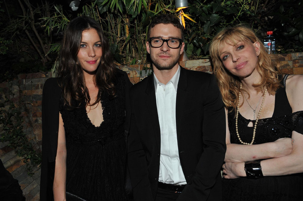 with Justin Timberlake and Courtney Love