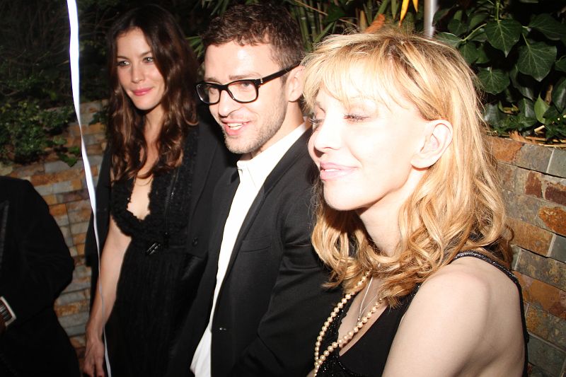 with Justin Timberlake and Courtney Love