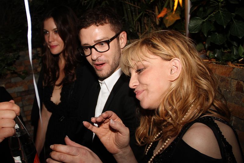 with Justin Timberlake and Courtney Love