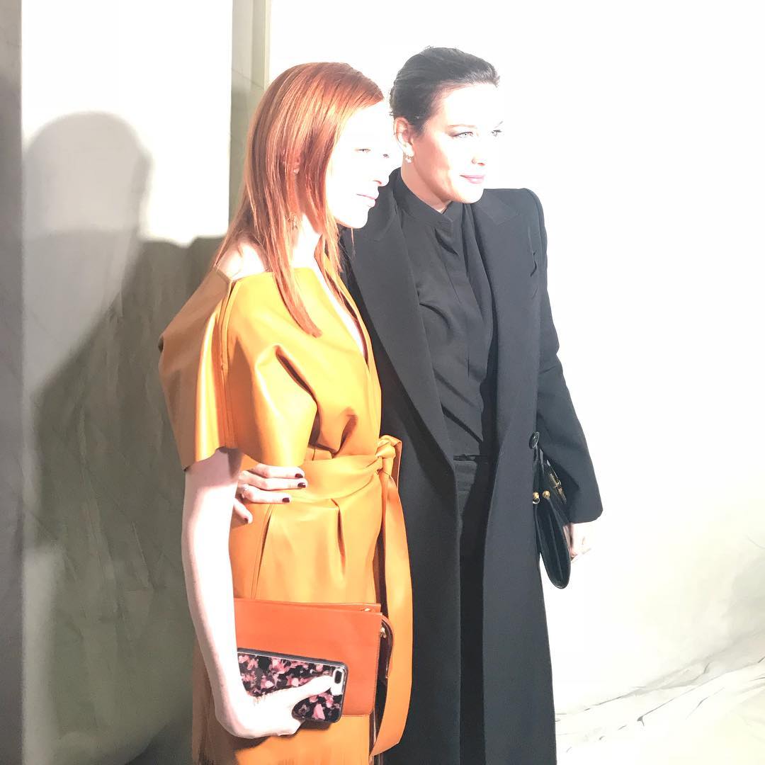 with Karen Elson, from Katya Foreman's Instagram