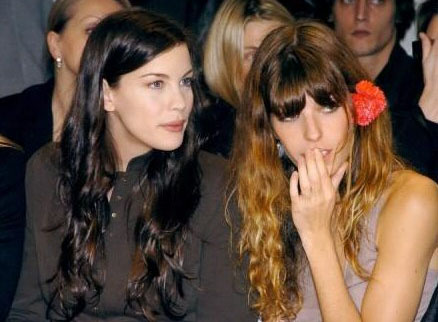 with Lou Doillon - at Givenchy's Haute Couture Spring/Summer 2004 show, Paris, January 20th 2004
