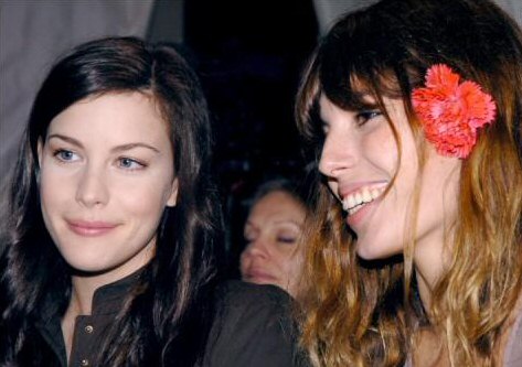 with Lou Doillon - at Givenchy's Haute Couture Spring/Summer 2004 show, Paris, January 20th 2004