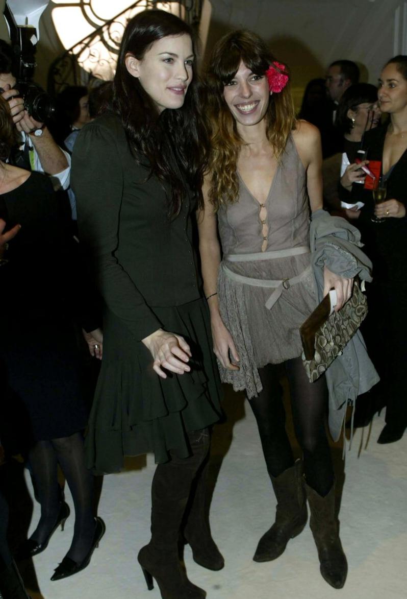with Lou Doillon - at Givenchy's Haute Couture Spring/Summer 2004 show, Paris, January 20th 2004