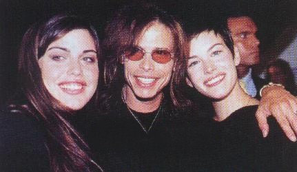 with dad Steven and sister Mia
