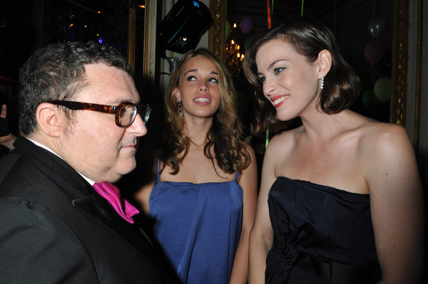 with Albert Elbaz and sister Chelsea Tyler