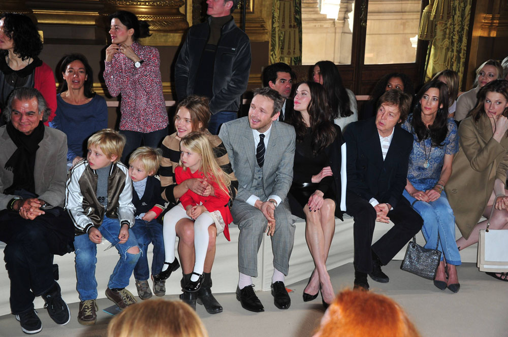 with Patrick Demarchelier, Natalia Vodianova, Alasdhair Willis, Paul McCartney, Nancy Shevell and Elettra Rossellini