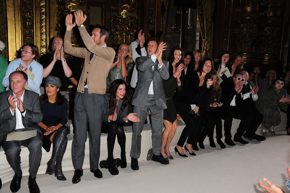 with Salma Hayek, Alasdhair Willis, Paul McCartney and Nancy Shevell
