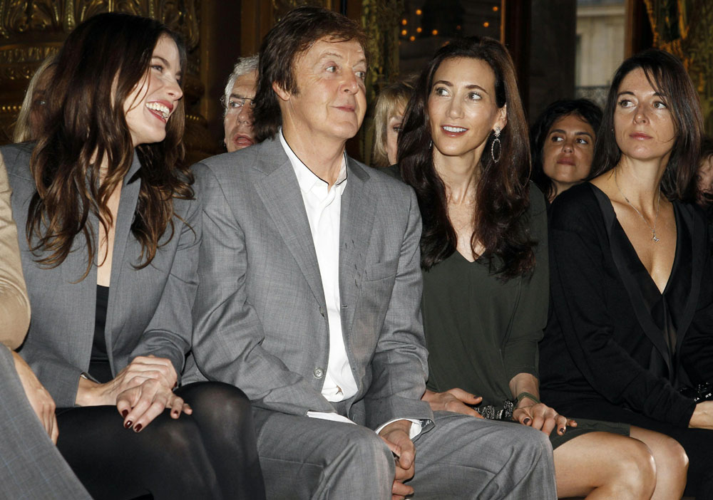 with Paul McCartney, Nancy Shevell and Mary McCartney