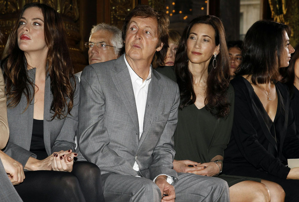 with Paul McCartney, Nancy Shevell and Mary McCartney