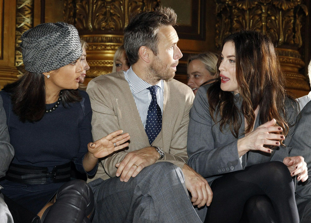 with Salma Hayek and Alasdhair Willis