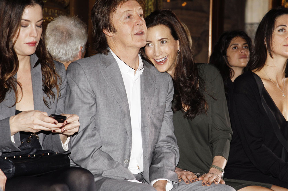 with Paul McCartney, Nancy Shevell and Mary McCartney
