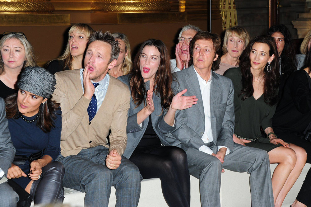 with Salma Hayek, Alasdhair Willis, Paul McCartney and Nancy Shevell