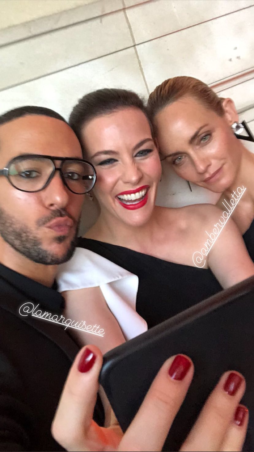 with Youssef Marquis and Amber Valletta, from Liv's Instagram