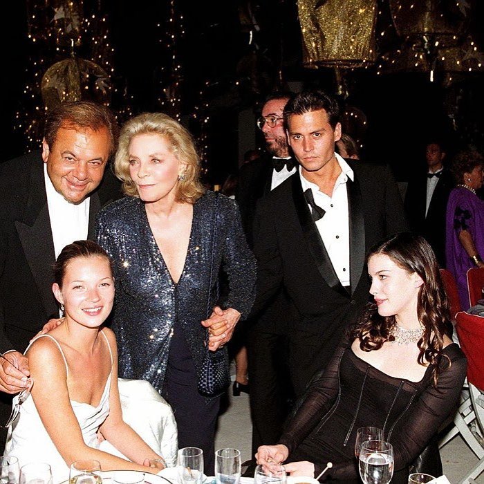 with Paul Sorvino, Kate Moss, Lauren Bacall and Johnny Depp