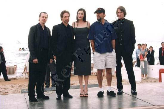 with Steve Buscemi, Jerry Bruckheimer, Bruce Willis and Michael Bay, at Cannes 1998