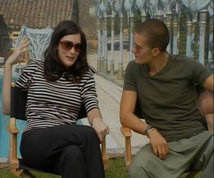 with Orlando Bloom - at Cannes 2001