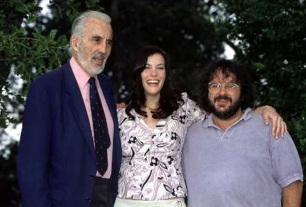 with Christopher Lee and Peter Jackson