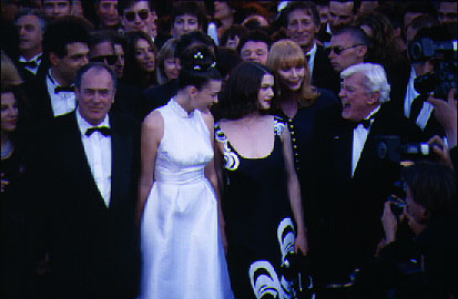 'Stealing Beauty' crew at Cannes 1996