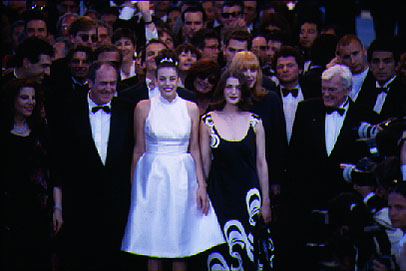 'Stealing Beauty' crew at Cannes 1996
