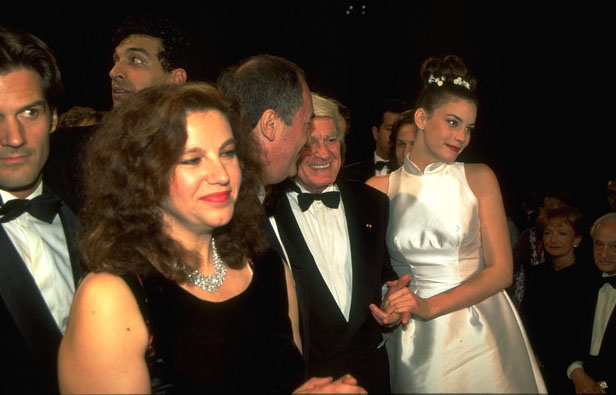 with Bernardo Bertolucci, at Cannes 1996