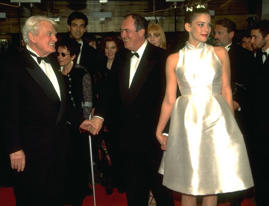 with Bernardo Bertolucci, at Cannes 1996