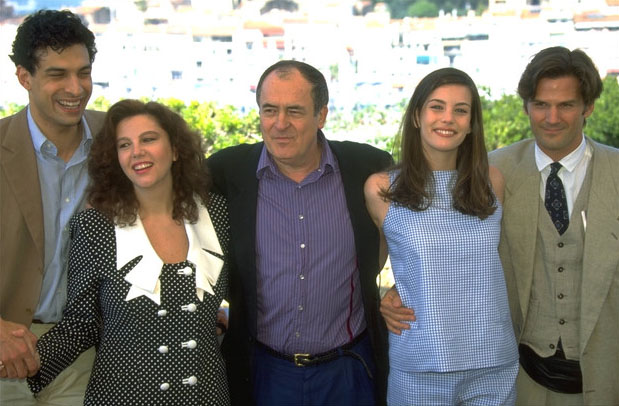 with Stealing Beauty crew, at Cannes 1996