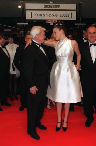 with Jean Marais and Bernardo Bertolucci