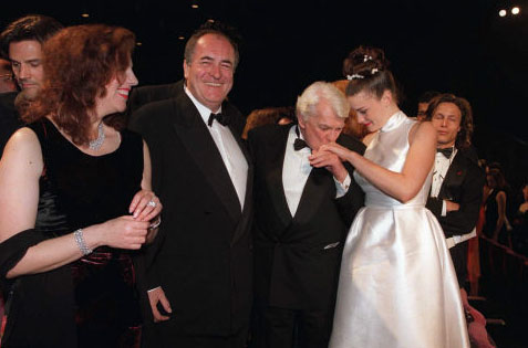 with Jean Marais and Bernardo Bertolucci