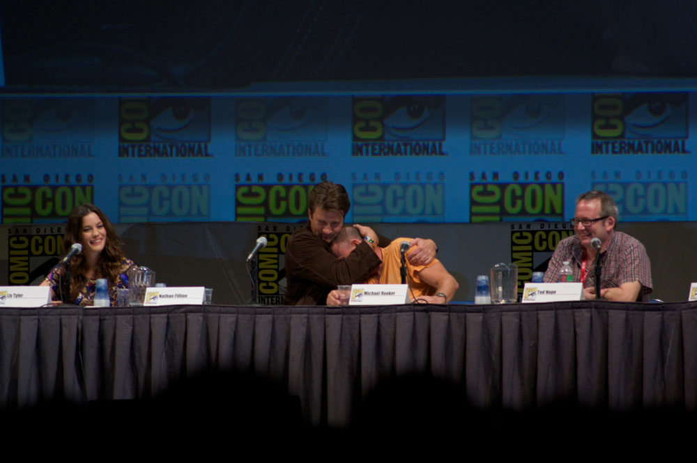 with Nathan Fillion, Michael Rooker and Ted Hope